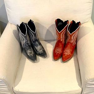 2 pairs of boots size 9